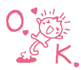 love expressing cat sticker #11093583