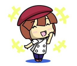 Waku Waku Work Girl4 (pastry chef v) sticker #11093761