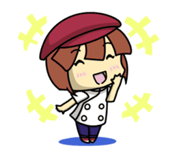 Waku Waku Work Girl4 (pastry chef v) sticker #11093761