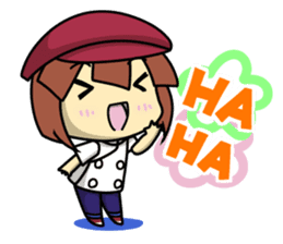 Waku Waku Work Girl4 (pastry chef v) sticker #11093762