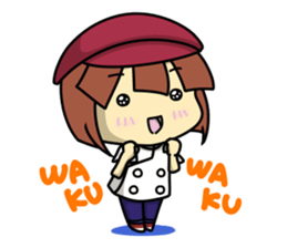 Waku Waku Work Girl4 (pastry chef v) sticker #11093763