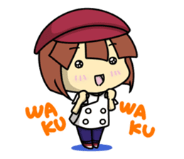 Waku Waku Work Girl4 (pastry chef v) sticker #11093763