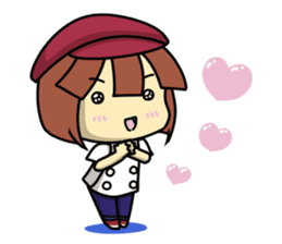 Waku Waku Work Girl4 (pastry chef v) sticker #11093765