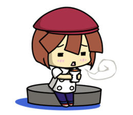 Waku Waku Work Girl4 (pastry chef v) sticker #11093774