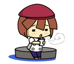 Waku Waku Work Girl4 (pastry chef v) sticker #11093774