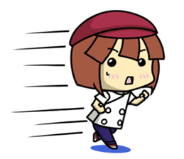 Waku Waku Work Girl4 (pastry chef v) sticker #11093775