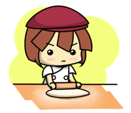 Waku Waku Work Girl4 (pastry chef v) sticker #11093776