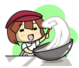 Waku Waku Work Girl4 (pastry chef v) sticker #11093778