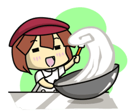 Waku Waku Work Girl4 (pastry chef v) sticker #11093778