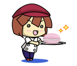 Waku Waku Work Girl4 (pastry chef v) sticker #11093781