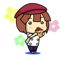 Waku Waku Work Girl4 (pastry chef v) sticker #11093783