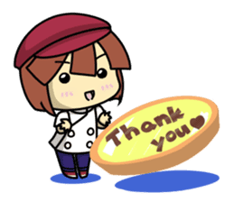 Waku Waku Work Girl4 (pastry chef v) sticker #11093785