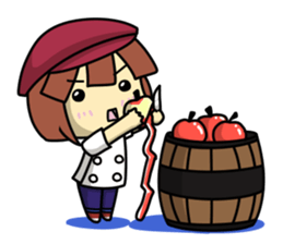 Waku Waku Work Girl4 (pastry chef v) sticker #11093787