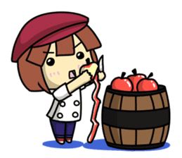 Waku Waku Work Girl4 (pastry chef v) sticker #11093787