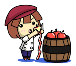 Waku Waku Work Girl4 (pastry chef v) sticker #11093787