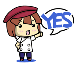 Waku Waku Work Girl4 (pastry chef v) sticker #11093790