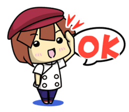 Waku Waku Work Girl4 (pastry chef v) sticker #11093792