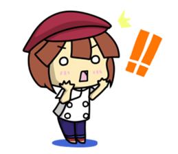 Waku Waku Work Girl4 (pastry chef v) sticker #11093796
