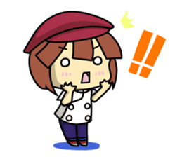 Waku Waku Work Girl4 (pastry chef v) sticker #11093796