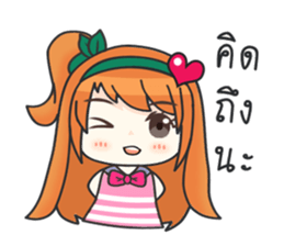 Happy Orange Love sticker #11093842