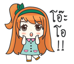 Happy Orange Love sticker #11093848