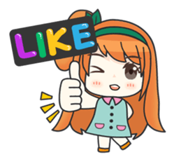 Happy Orange Love sticker #11093853