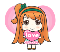 Happy Orange Love sticker #11093864