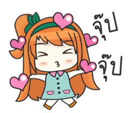 Happy Orange Love sticker #11093868