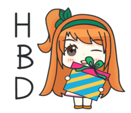 Happy Orange Love sticker #11093875