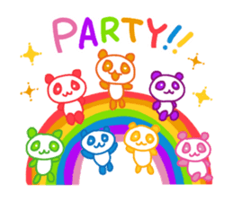 Rainbow team Panda sticker #11094438