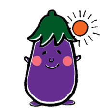 Eggplantcharacter NARU-san sticker #11094720