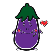 Eggplantcharacter NARU-san sticker #11094723