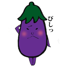 Eggplantcharacter NARU-san sticker #11094729