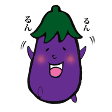 Eggplantcharacter NARU-san sticker #11094730