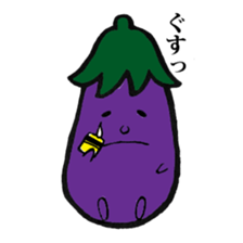 Eggplantcharacter NARU-san sticker #11094731