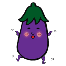 Eggplantcharacter NARU-san sticker #11094732