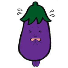 Eggplantcharacter NARU-san sticker #11094733