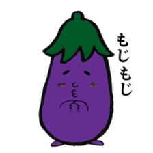 Eggplantcharacter NARU-san sticker #11094735