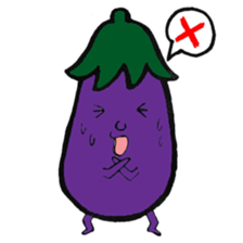 Eggplantcharacter NARU-san sticker #11094740