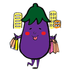 Eggplantcharacter NARU-san sticker #11094741