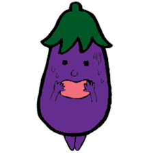 Eggplantcharacter NARU-san sticker #11094743