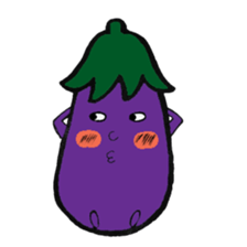 Eggplantcharacter NARU-san sticker #11094744