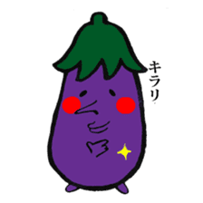 Eggplantcharacter NARU-san sticker #11094745