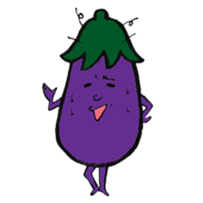 Eggplantcharacter NARU-san sticker #11094746