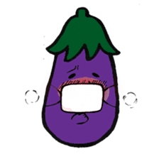 Eggplantcharacter NARU-san sticker #11094747