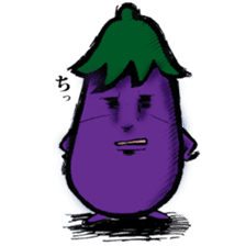 Eggplantcharacter NARU-san sticker #11094749