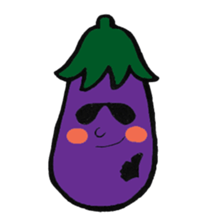 Eggplantcharacter NARU-san sticker #11094750