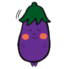 Eggplantcharacter NARU-san sticker #11094751