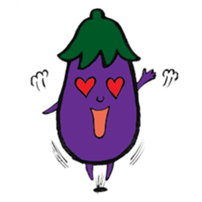 Eggplantcharacter NARU-san sticker #11094752