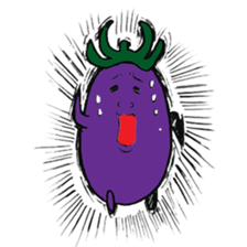 Eggplantcharacter NARU-san sticker #11094753